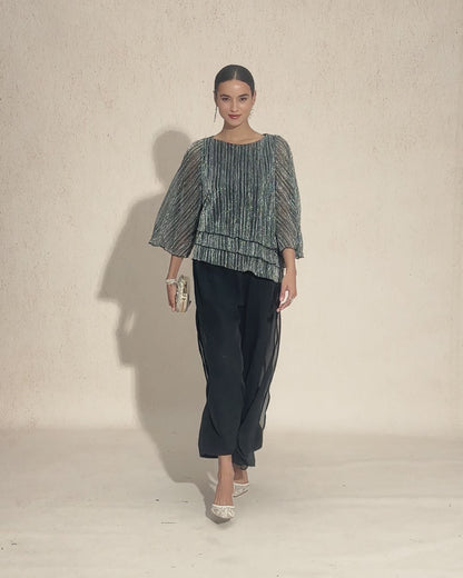 Straight Leg Chiffon Pants