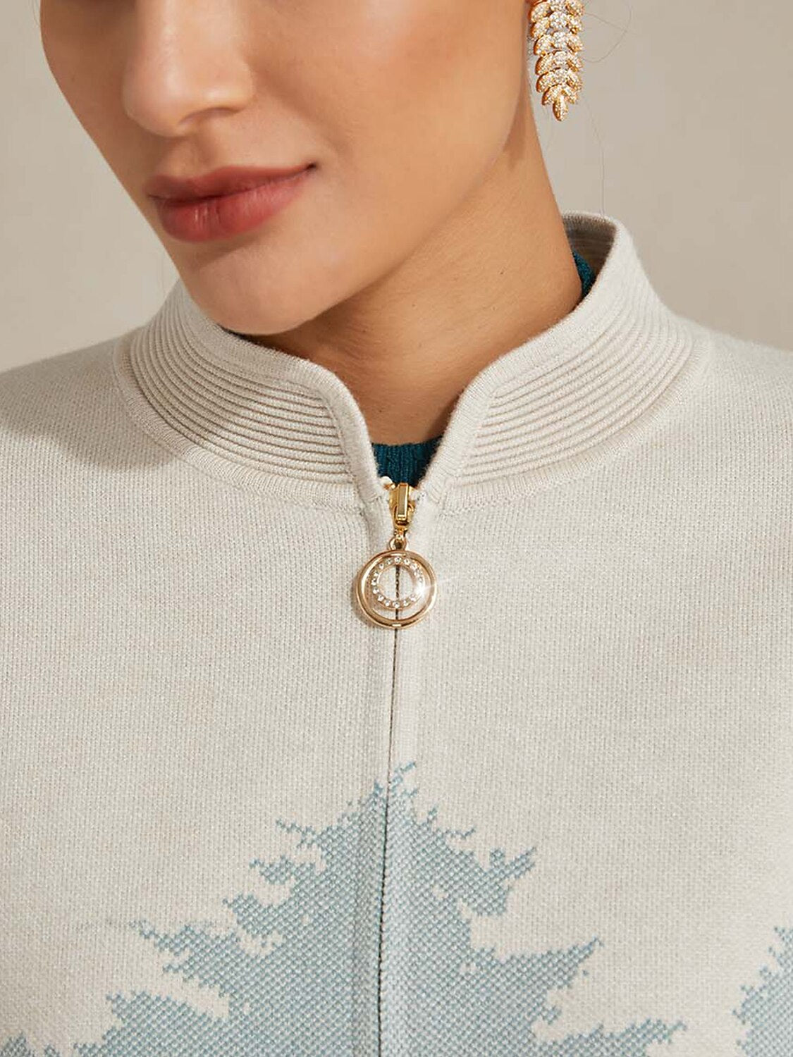 Jacquard Sweater Twinset