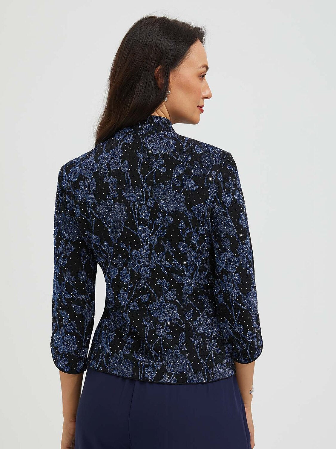 Rhinestone Jacquard Twinset