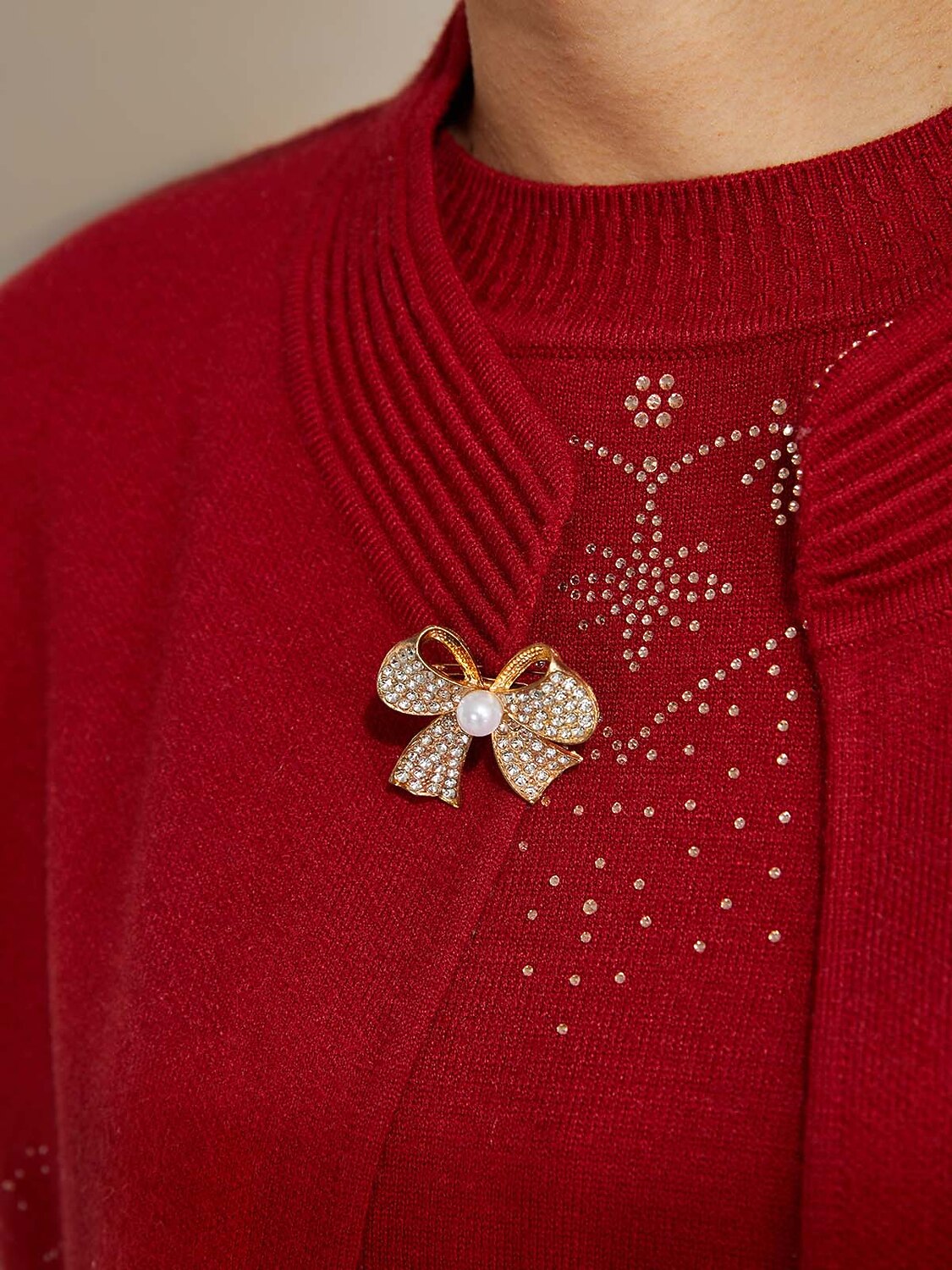Jacquard Sweater Twinset