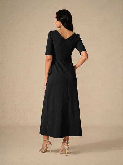 Elegant Ruffle Maxi Dress