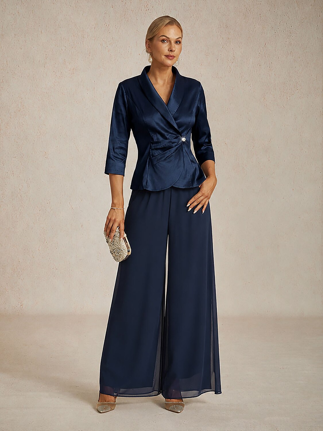 Stretch Taffeta Blouse