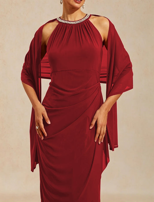 Stretch Mesh Long Shawl Wrap