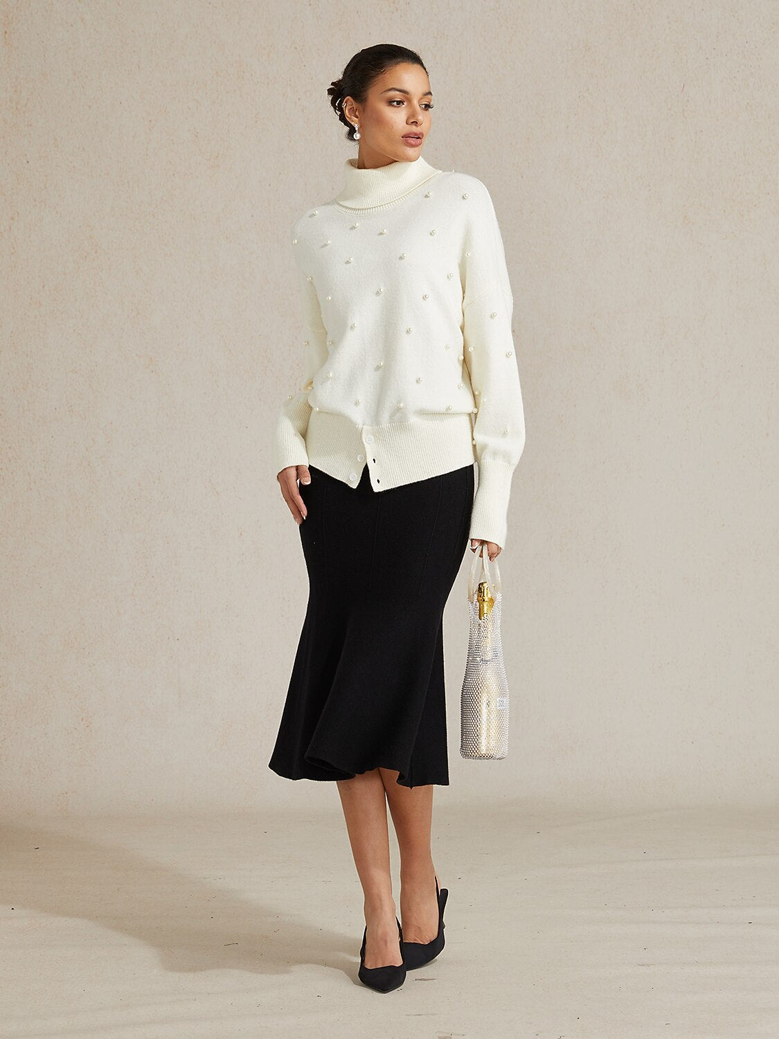 High-stretch Nylon Mermaid Knit Skirt