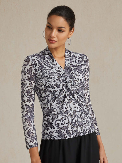 Twisted Paisley Blouse