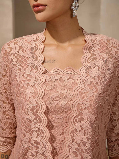 Lace Maxi Jacket Dress
