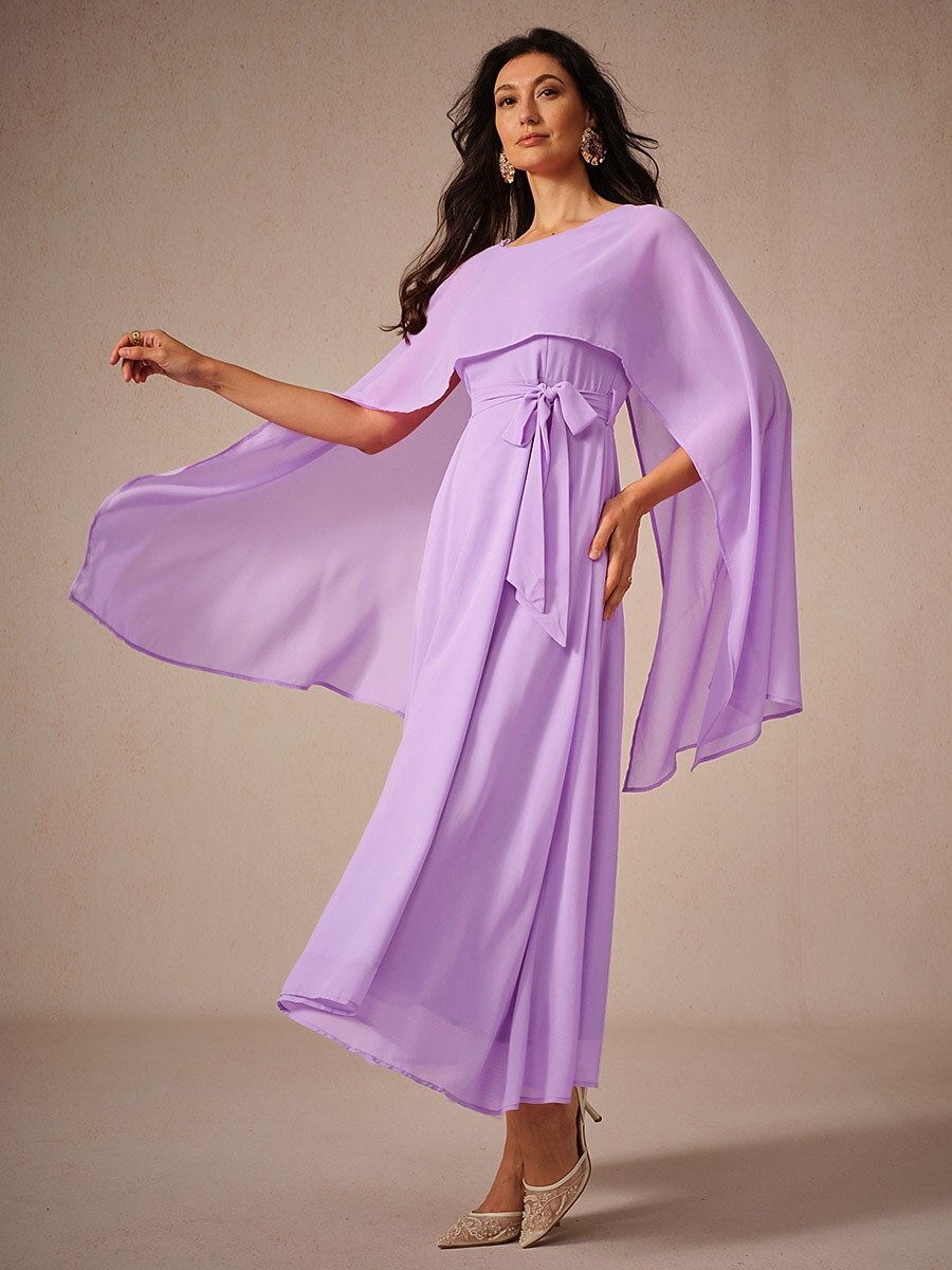 Two-Way Sheer Chiffon Maxi Dress