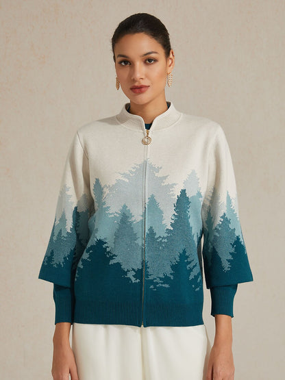 Jacquard Sweater Twinset