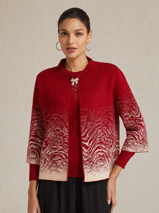 Jacquard Sweater Twinset