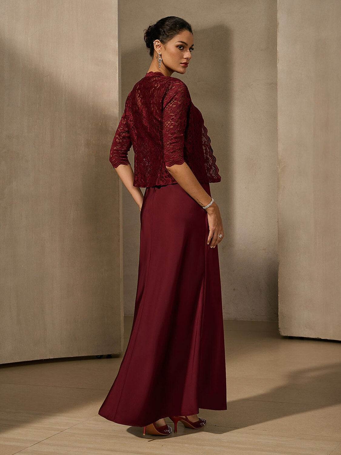 Lace Maxi Jacket Dress