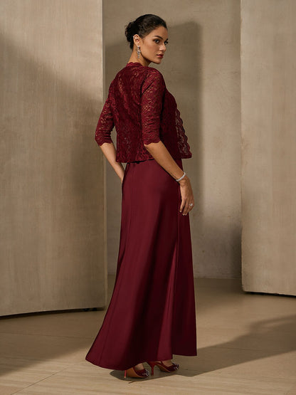 Lace Maxi Jacket Dress