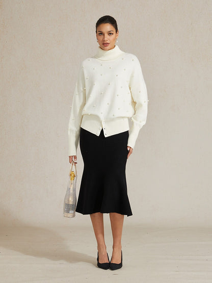 High-stretch Nylon Mermaid Knit Skirt