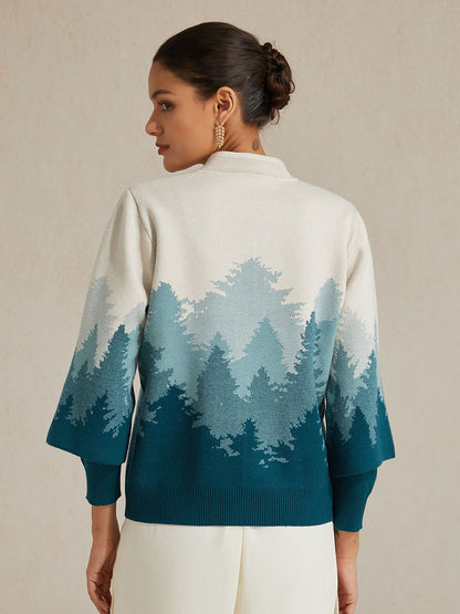 Jacquard Sweater Twinset