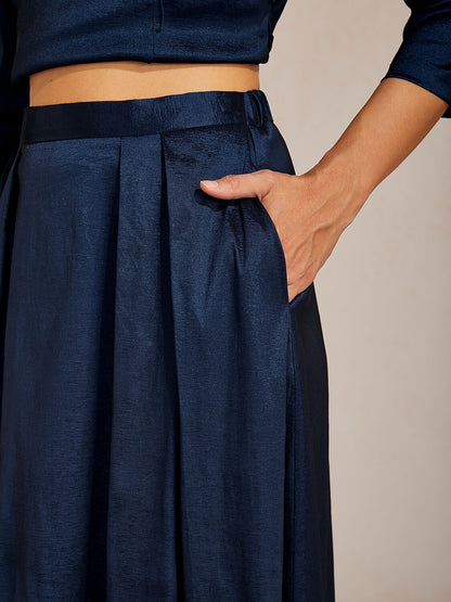 Stretch Taffeta Maxi Skirts