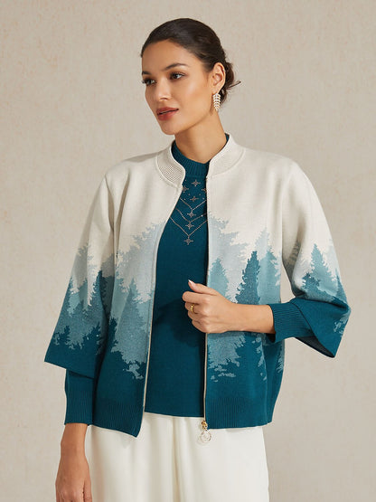 Jacquard Sweater Twinset