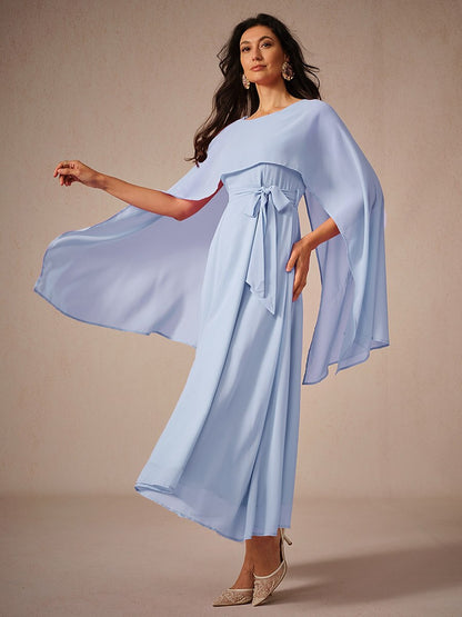 Two-Way Sheer Chiffon Maxi Dress