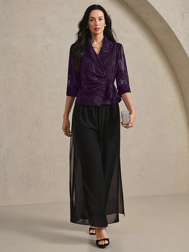 Chemisier élégant en mousseline de soie à fleurs