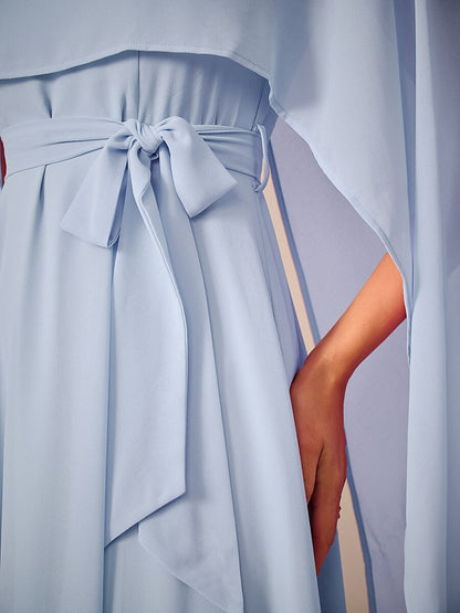 Two-Way Sheer Chiffon Maxi Dress