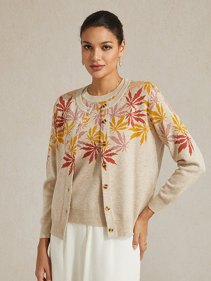Jacquard Sweater Twinset