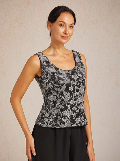 Rhinestone 3/4 Sleeve Twinset