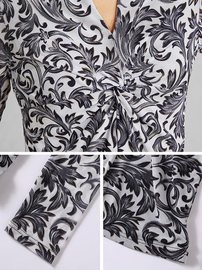 Twisted Paisley Blouse