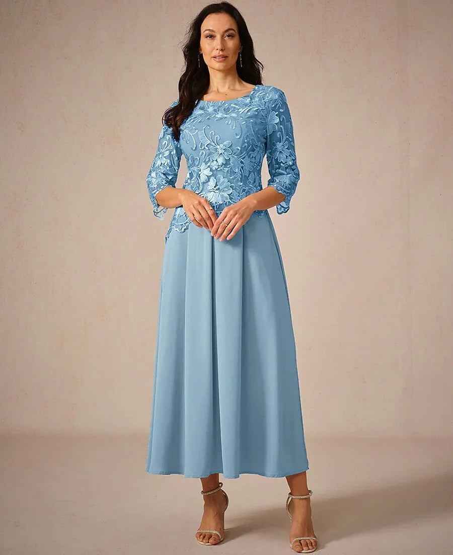 Ruffle Ruched Lace Maxi Dress