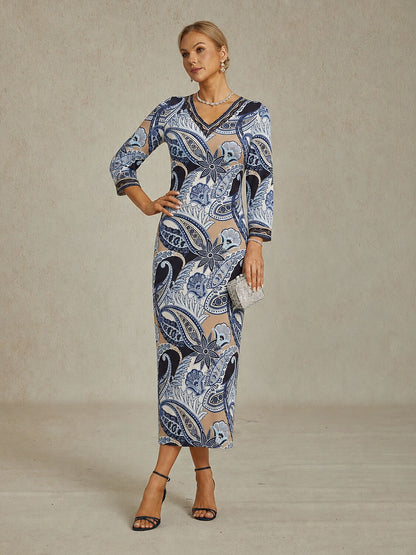Paisley Print Maxi Dress