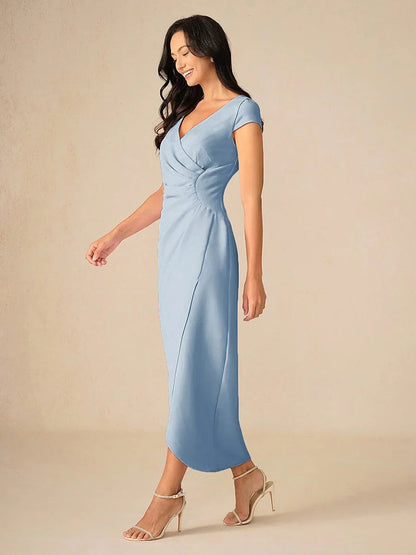 Elegant Lavender Wrap Dress