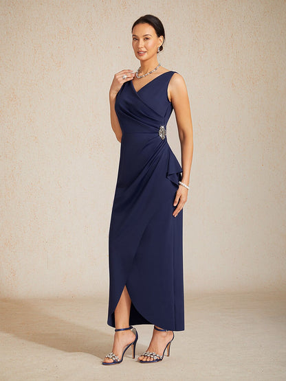 Sheath Midi Wrap Dress