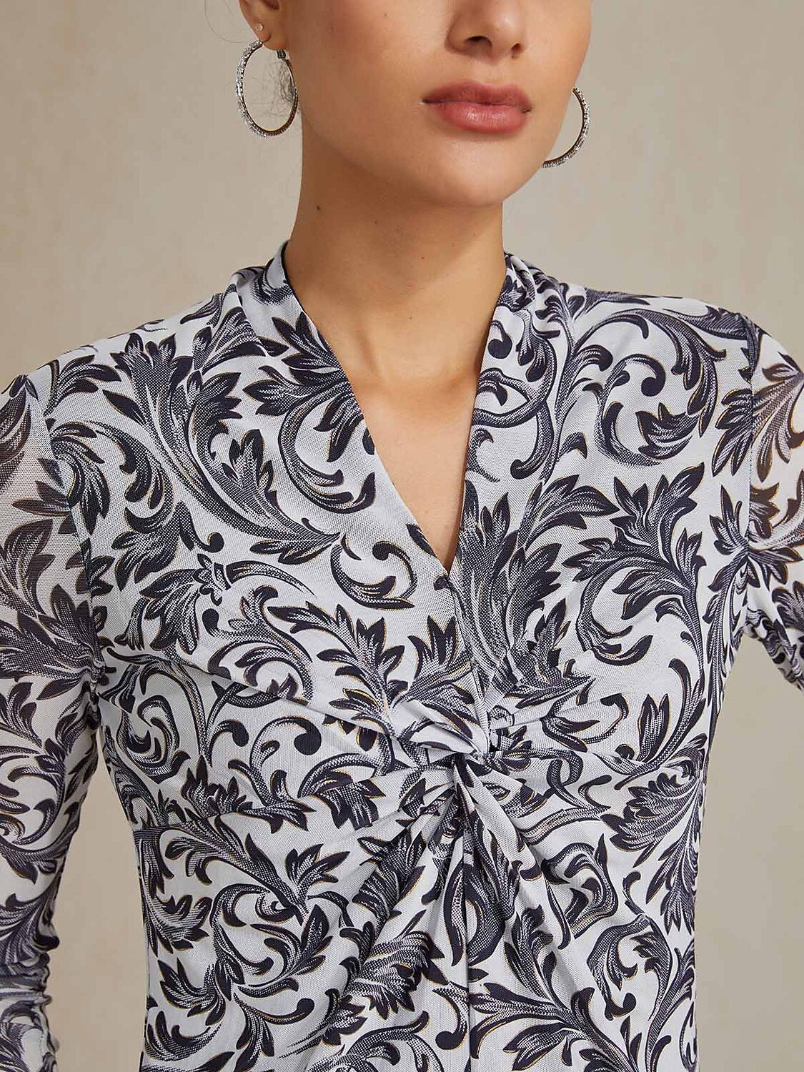 Twisted Paisley Blouse