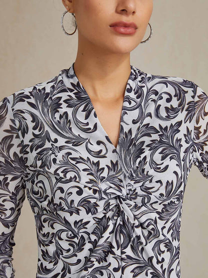 Twisted Paisley Blouse