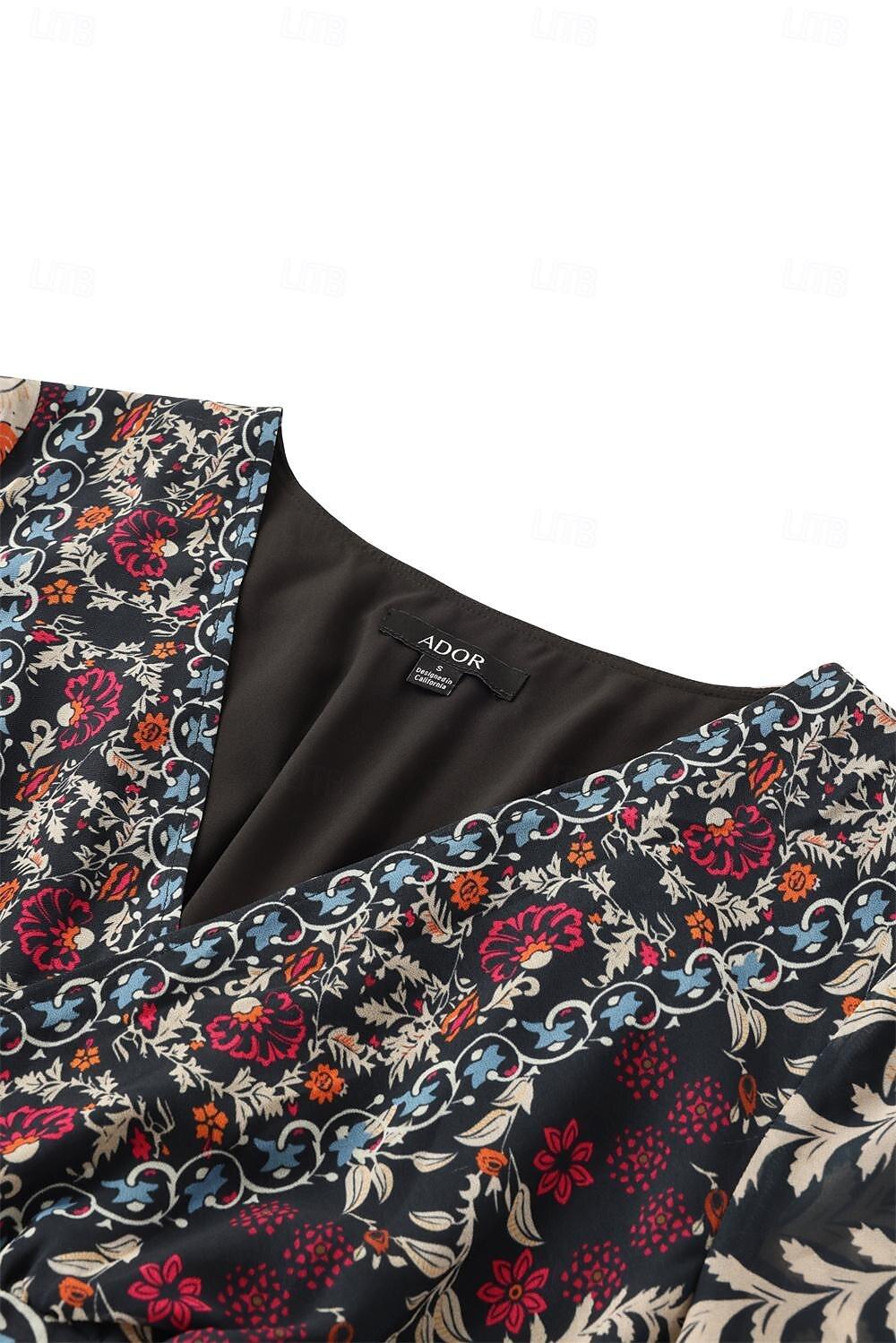 Bohemian Floral Vacation Maxi Dress