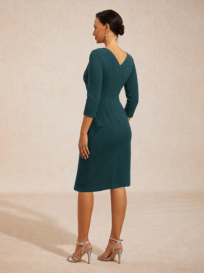Sheath V-Neck Wrap Dress