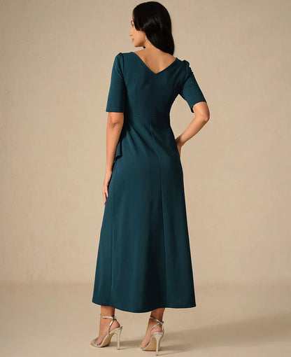 Elegant Ruffle Maxi Dress