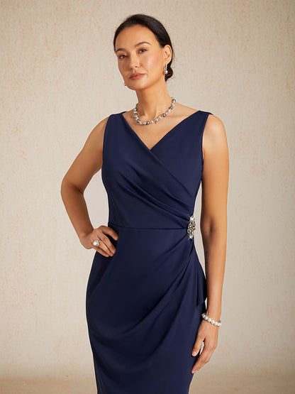 Sheath Midi Wrap Dress