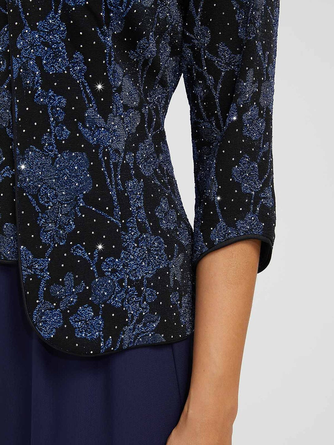 Rhinestone Jacquard Twinset